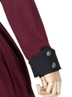 The Battle Of The Jedi Series OP Pure Color Military Style Lolita Red Black Autumn Winter Long Sleeve Dress -MIMY Lolita Shop 11 500x672 61