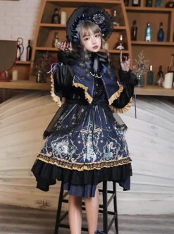 Divine Salvation Series OP Printing Retro Gothic Lolita Long Sleeve Dress Set 16 Divine Salvation Series OP Printing Retro Gothic Lolita Long Sleeve Dress Set -MIMY Lolita Shop 12 500x672 12