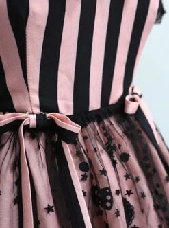 Striped Witch Cat Print Detachable Black Star Lace Net Yarn Halloween Gothic Lolita Sleeveless Dress 25 Striped Witch Cat Print Detachable Black Star Lace Net Yarn Halloween Gothic Lolita Sleeveless Dress -MIMY Lolita Shop 12 500x672 16
