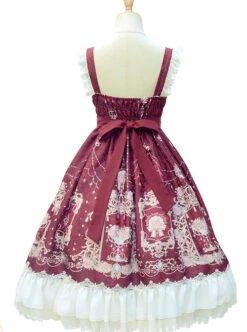 Full-blown Flowers Series Bowknot Chiffon Sweet Lolita Sling Dress -MIMY Lolita Shop 12 500x672 32