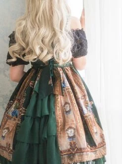 Prophetic Poem Series Multicolor Vintage Cotton Print JSK Classic Lolita Sleeveless Dress -MIMY Lolita Shop 13 500x672 25