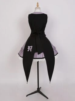 Black-Purple Cute Sweet Handsome Cool Metal Decoration Solitaire Bow-Knot Swallowtail Sleeveless Punk Lolita Dress -MIMY Lolita Shop 13 500x672 27