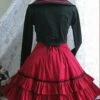 Red Long Sleeves Bow Preppy Style Cotton Sweet Lolita Dress With Cape -MIMY Lolita Shop 1 323 500x672 1