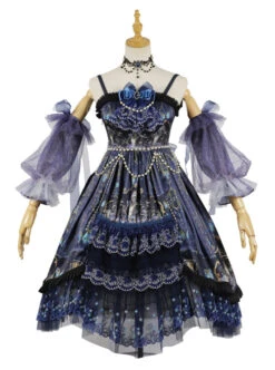 Death Butterfly Music Chapter Series JSK Gorgeous Gothic Lolita Sling Dress Set -MIMY Lolita Shop 2 500x672 1