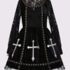 Crucifix Embroidery Lace Velvet Retro Gothic Lolita Dress -MIMY Lolita Shop 2 500x672 104