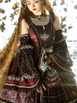 Eye Of Red Heart Series JSK Retro Palace Gothic Lolita Dress -MIMY Lolita Shop 2 500x672 114