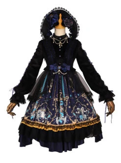 Divine Salvation Series OP Printing Retro Gothic Lolita Long Sleeve Dress Set 22 Divine Salvation Series OP Printing Retro Gothic Lolita Long Sleeve Dress Set -MIMY Lolita Shop 2 500x672 129