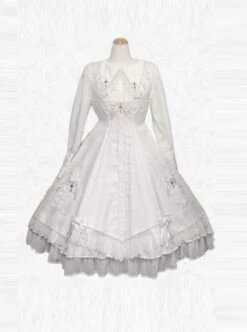 Maria Crucifix Series Long Sleeve Gothic Lolita Dress -MIMY Lolita Shop 2 500x672 132