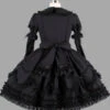 Black Elegant Bows Cotton Gothic Lolita Long Sleeve Dress -MIMY Lolita Shop 2 500x672 149