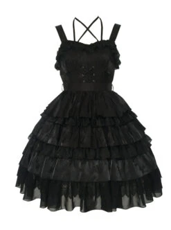 Twilight Series JSK Gothic Lolita Sling Dress -MIMY Lolita Shop 2 500x672 156