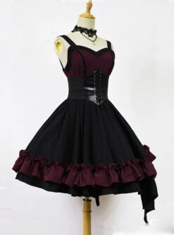 Seraph Night Series Elegant Gothic Lolita Sling Dress -MIMY Lolita Shop 2 500x672 196
