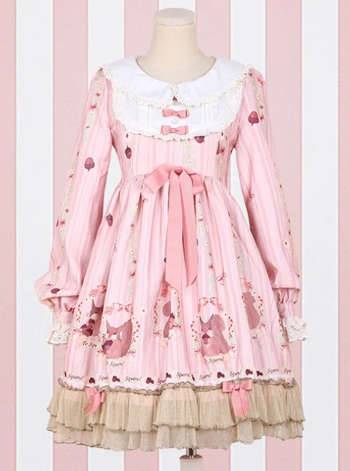 Pink Sleeveless Sweet Bow Lolita Dress 9 Pink Sleeveless Sweet Bow Lolita Dress - Image 7