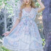 Summer Frost Wind Series OP Sweet Lolita Short Sleeve Dress 1 Summer Frost Wind Series OP Sweet Lolita Short Sleeve Dress -MIMY Lolita Shop 2 500x672 248