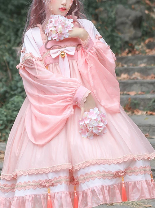 Koi Series OP Chinese Style Sweet Lolita Long Sleeve Dress 11 Koi Series OP Chinese Style Sweet Lolita Long Sleeve Dress - Image 9