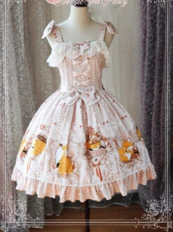 Magic Tea Party Antonio's Four Seasons Series Classic Lolita Sling Dress -MIMY Lolita Shop 2 500x672 283