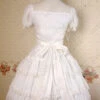 White Multi-storey Ruffles Lace-up Sweet Lolita Dress