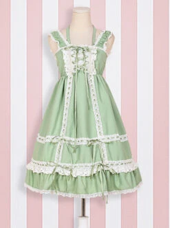 Cute Lace-up Bowknot Lace Sweet Lolita Sling Backless Dress 12 Cute Lace-up Bowknot Lace Sweet Lolita Sling Backless Dress -MIMY Lolita Shop 2 500x672 319