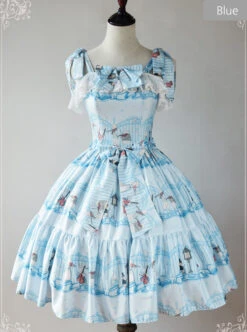 Magic Tea Party Wonderland Quartet Series JSK Sweet Lolita Sleeveless Dress -MIMY Lolita Shop 2 500x672 374