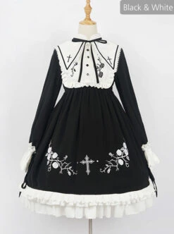 Oath Roses Series OP Gothic Lolita Long Sleeve Dress -MIMY Lolita Shop 2 500x672 39