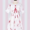 Fashion Musical Instrument Rabbit Series Printing Sweet Lolita Short Sleeves Dress -MIMY Lolita Shop 2 500x672 410