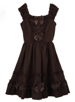 MIMY Lolita Shop 25 Bowknot Fold Lace Sweet Lolita Sling Dress