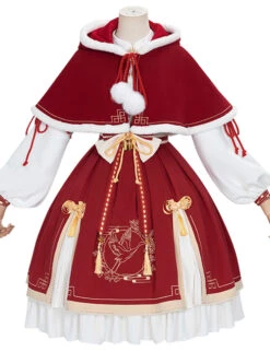 MIMY Lolita Shop 27 Golden Crane Returns Series OP Chinese Style Classic Lolita Long Sleeve Dress And Cape