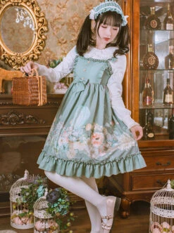 Rabbit Basket Series JSK Ruffle Classic Lolita Sling Dress -MIMY Lolita Shop 2 500x672 485