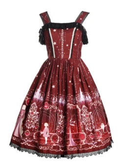 Astrology College Series PrintingJSK Classic Lolita Sling Dress -MIMY Lolita Shop 2 500x672 489