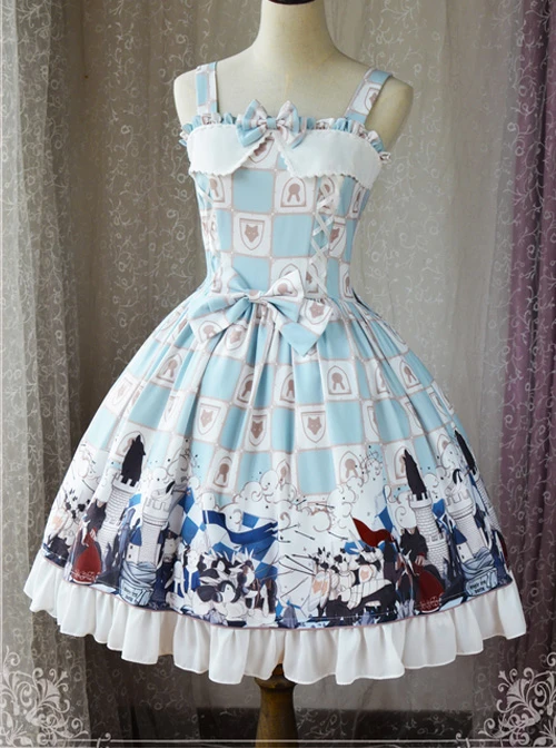 Magic Tea Party War Of Thrones Series Printing Classic Lolita Sling Dress Version 1 9 Magic Tea Party War Of Thrones Series Printing Classic Lolita Sling Dress Version 1 - Image 7