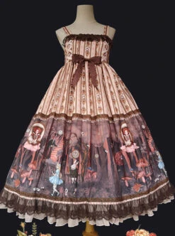 Alice Dark Forest Series JSK High Waist Classic Lolita Sling Long Dress 19 Alice Dark Forest Series JSK High Waist Classic Lolita Sling Long Dress -MIMY Lolita Shop 2 500x672 511