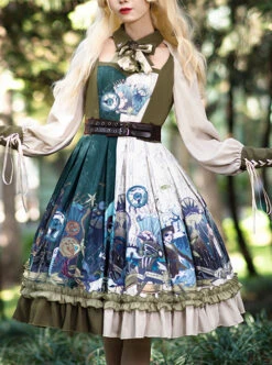 Abyss Series OP Classic Lolita Long Sleeve Dress