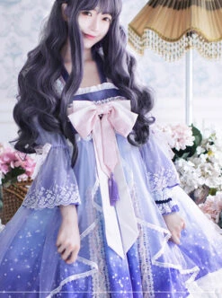 Cardcaptor Sakura Series OP Gradient Chinese Style Qi Lolita Long Sleeve Dress -MIMY Lolita Shop 2 500x672 572