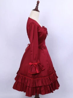 Retro Long Sleeves Ruffle Elegant Classic Lolita Dress -MIMY Lolita Shop 2 500x672 585