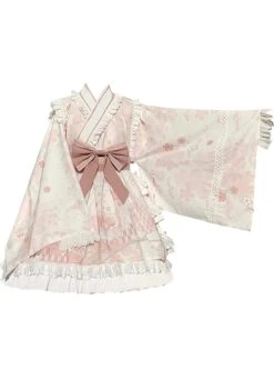 Japanese Ruffled Collar Large Sleeves Bowknot Classic Lolita Long-Sleeved Dress -MIMY Lolita Shop 2 500x672 697