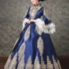 Palace Style Navy Blue Elegant Classic Lolita Prom Long Dress -MIMY Lolita Shop 2 500x672 779