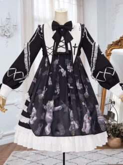 Resentment Puppet Doll Series OP Gothic Lolita Long Sleeve Dress -MIMY Lolita Shop 2 500x672 80