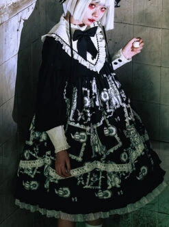 Wolf Detective Series OP Gothic Lolita Long Sleeve Dress 10 Wolf Detective Series OP Gothic Lolita Long Sleeve Dress -MIMY Lolita Shop 3 500x672 119