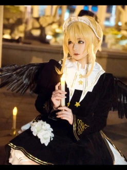 Cardcaptor Sakura Series OP Black Angel Gothic Lolita Long Sleeve Dress -MIMY Lolita Shop 3 500x672 139