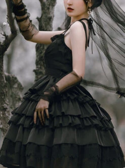 Twilight Series JSK Gothic Lolita Sling Dress -MIMY Lolita Shop 3 500x672 152