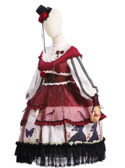 Dark Gold Hymn Series OP Gothic Lolita Long Sleeve Dress Set -MIMY Lolita Shop 3 500x672 155