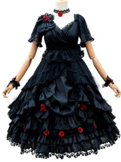 Swan Lake Series Lace Gothic Lolita Short Sleeve Dress -MIMY Lolita Shop 3 500x672 177
