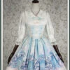 Bunny Alice Printing Chiffon Lolita Sleeveless Dress Version I -MIMY Lolita Shop 3 500x672 215