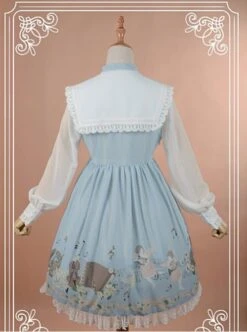 Sweet Square Collar Bow-Knot Decorated OP Dress - Angel Serenade -MIMY Lolita Shop 3 500x672 227