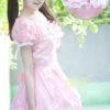 Pink Short Sleeves Sweet Bow Lolita Dress -MIMY Lolita Shop 3 500x672 233