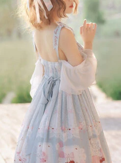 Cherry Town Series JSK Cherry Printing Sweet Lolita Sling Dress -MIMY Lolita Shop 3 500x672 249