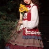 Berry Icing Series JSK Retro Pastoral Sweet Lolita Sling Dress