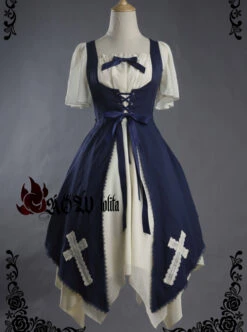 Aria Series Short Sleeve Gothic Lolita Dress -MIMY Lolita Shop 3 500x672 30