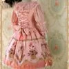Pink Lace And Bow Decoration Cotton Dress