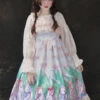 Little Rabbit Series JSK Rabbit Printing Ruffle Sweet Lolita Sling Dress -MIMY Lolita Shop 3 500x672 301