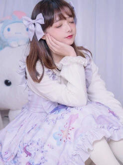 Carousel Series JSK Ruffle Sweet Lolita Purple Sling Dress -MIMY Lolita Shop 3 500x672 315